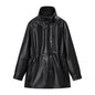 Women's Fashion Black Mid-length Leather Jacket