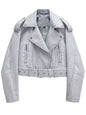 Bestselling Street-style Retro Turn-down Collar Loose Washed Jacket