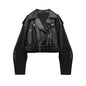 Bestselling Street-style Retro Turn-down Collar Loose Washed Jacket