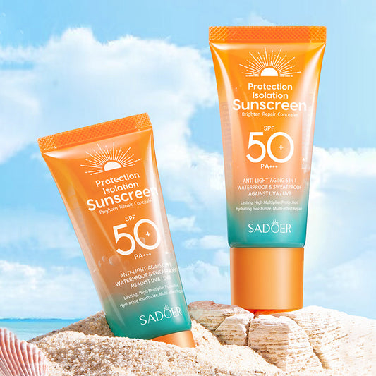 Double Tube Multi-Effect Repair Isolation Sunscreen.