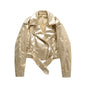Bestselling Street-style Retro Turn-down Collar Loose Washed Jacket