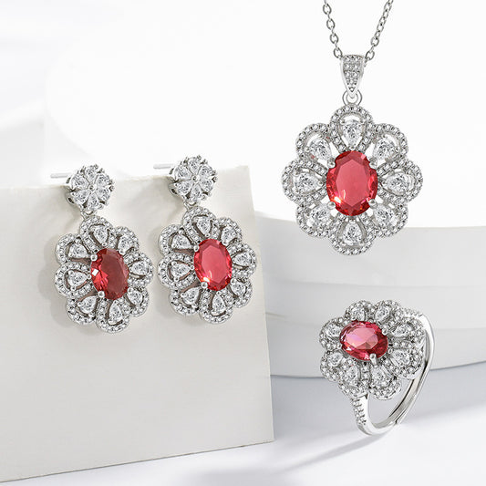 Bride Jewelry Earrings Necklace Jewelry Suit.